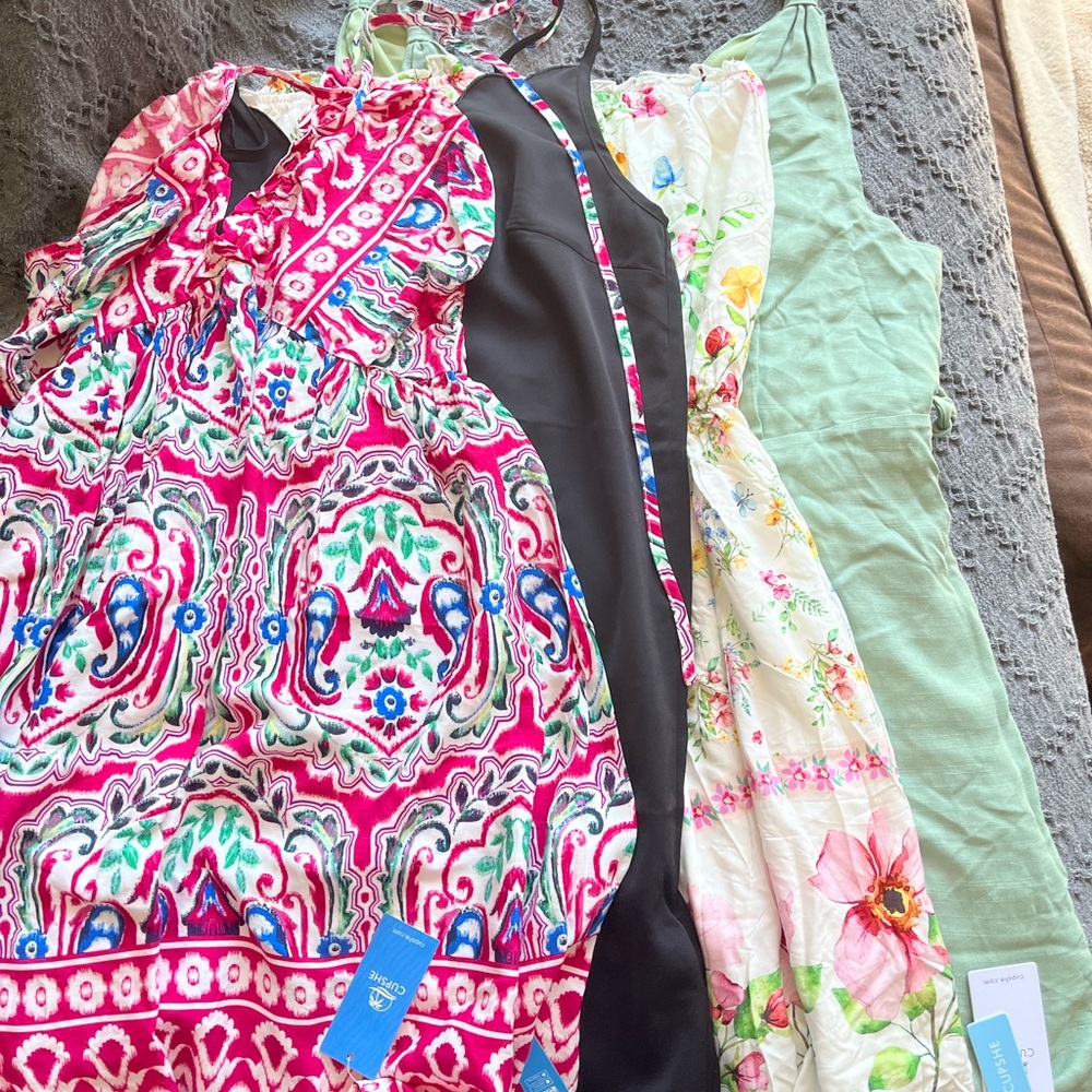 Colorful Cupshe dress bundle